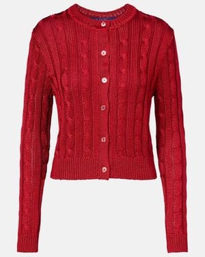 Ralph Lauren Cardigan Aus Seide - Rot