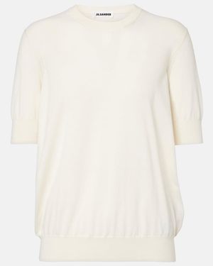 Jil Sander Pullover Aus Baumwolle - Weiß