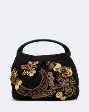 Dries Van Noten Borsa A Mano Small - Nero