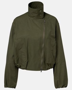 Vince Cotton-Blend Jacket - Green