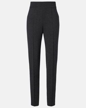 Alaïa Hose Aus Strick - Blau