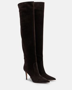 Gianvito Rossi Hansen Suede Knee-High Boots - Black