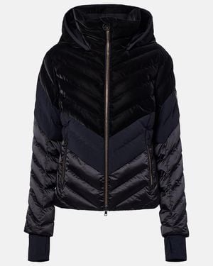 Toni Sailer Kimberly Hooded Velvet Ski Jacket - Black