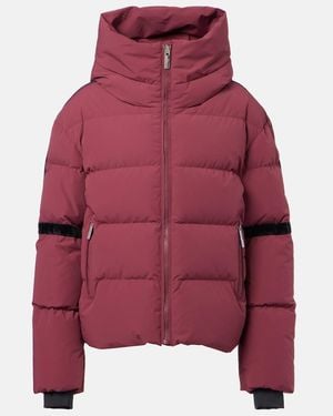 Fusalp Barsy Velvet-Trimmed Down Ski Jacket - Red