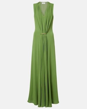 Sportmax Draped Maxi Dress - Green