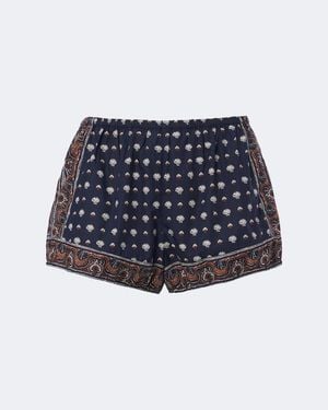Doen Bedruckte Shorts Vienna Aus Baumwolle - Blau