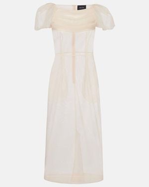 Simone Rocha Tulle Midi Dress - White