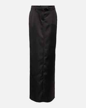 GIUSEPPE DI MORABITO Satin Maxi Skirt - Black