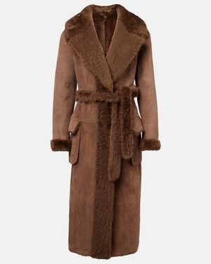 Ralph Lauren Wilmer Reversible Shearling Coat - Brown