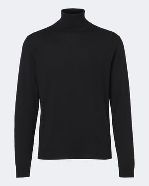 Slowear Rollkragenpullover Aus Schurwolle - Schwarz
