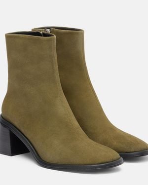 Souliers Martinez Bottines Mona 60 En Daim - Vert