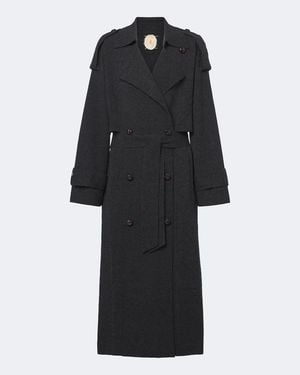 Jardin Des Orangers Belted Double-Breasted Wool And Cashmere Coat - Black