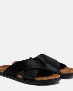 The Row Sandalen Cross Aus Kalbshaar - Braun