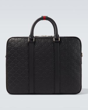 Gucci Jumbo Gg Briefcase in Black for Men | Lyst