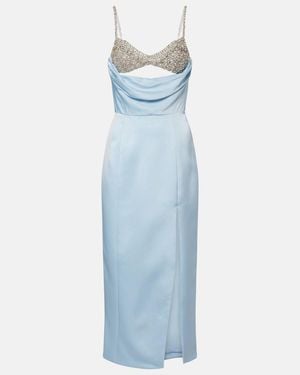 Rachel Gilbert Cocktailkleid Celestia Aus Satin - Blau