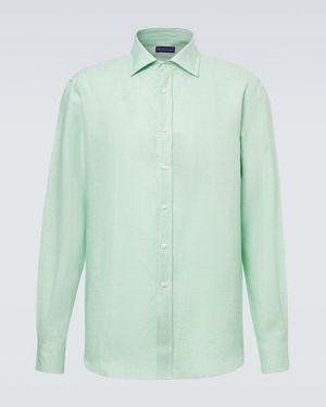 Ralph Lauren Checked Linen Shirt - Green