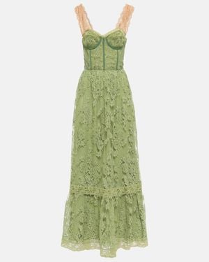 Gucci Robe aus Spitze - Grün