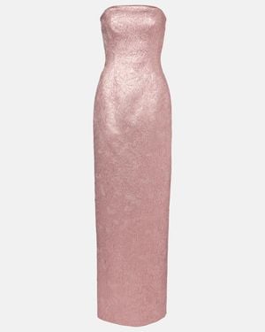 chinese dress ladies Leo Lin Emilia Lace Bustier Midi Dress in Snow – Coco & Lola main image 0