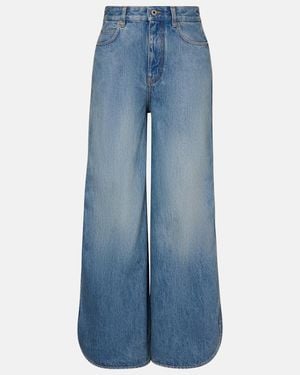 Loewe Mid-Rise Wide-Leg Jeans - Blue