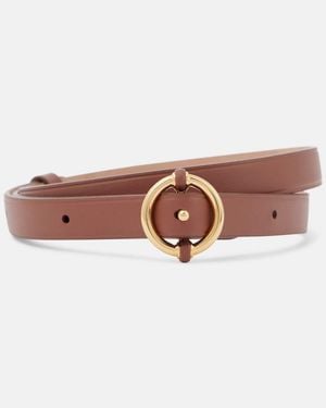 Loro Piana Helm Leather Belt - Brown