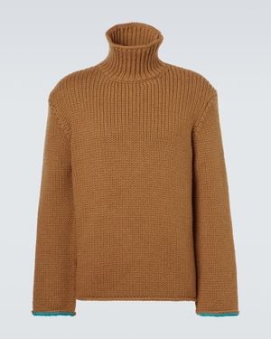 Loewe Wool Turtleneck Sweater - Brown