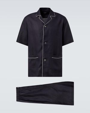 ZEGNA Linen Pyjamas - Blue