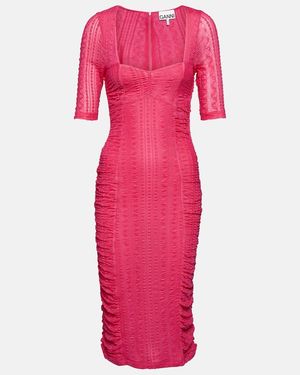 Ganni Mesh Dresses for Women | Lyst