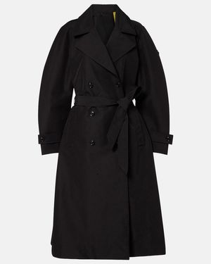 Moncler Genius X Ee72 Abrigo Cruzado Zake Por Edward Enninful - Negro