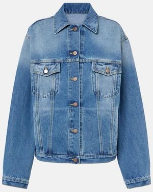 Prada Oversized Denim Jacket - Blue