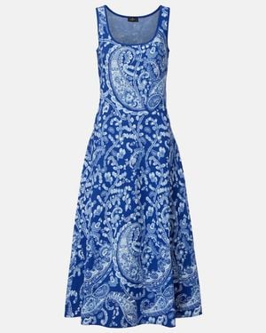 Etro Knitted Midi Dress - Blue