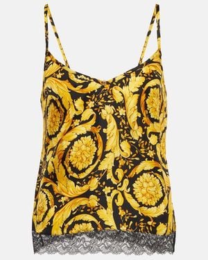 Versace 'Barocco' Tank Top - Yellow