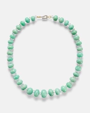 Ileana Makri Halskette Mit Chrysopras, Topas Und Diamanten - Grün