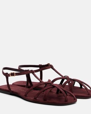 Herbert Levine The Catch Suede Sandals - Brown