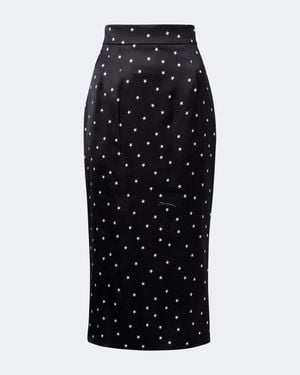 Dolce & Gabbana Bleistiftrock Aus Satin - Schwarz