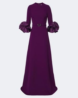 Safiyaa Robe Belen Aus Crepe - Lila