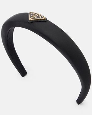 Prada Haarreif Aus Re-Nylon - Schwarz