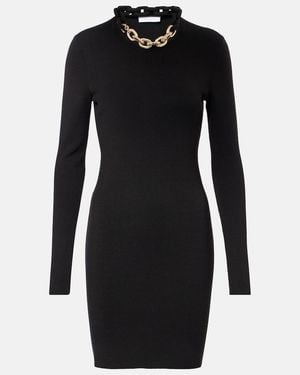 Rabanne Chain-Detail Minidress - Black