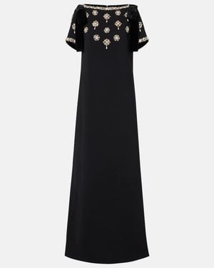 Carolina Herrera Verzierte Robe - Schwarz