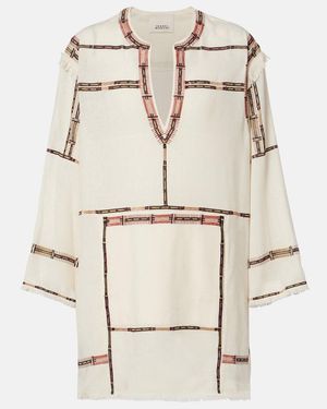 Isabel Marant Freya Silk Minidress - Natural