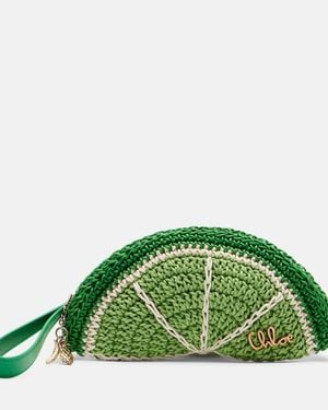 Chloé Tropicus Lime Slice Clutch - Green