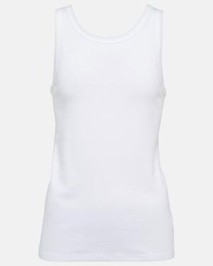 The Row Frankie Cotton Jersey Tank Top - White