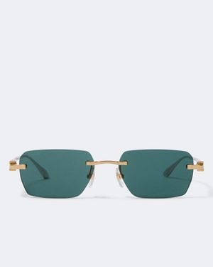 Cartier Gafas De Sol Rectangulares Signature C - Verde
