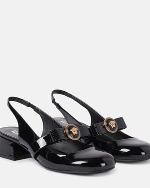 Versace Gianni Ribbon Slingback-Pumps 35Mm - Schwarz