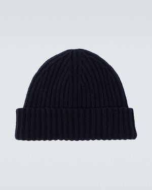 Umit Benan Murray Ribbed-Knit Cashmere Beanie - Blue