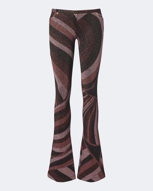 PUCCI Iride Lame Leggings - Brown
