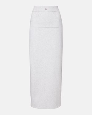 Coperni Cotton-Blend Maxi Skirt - White