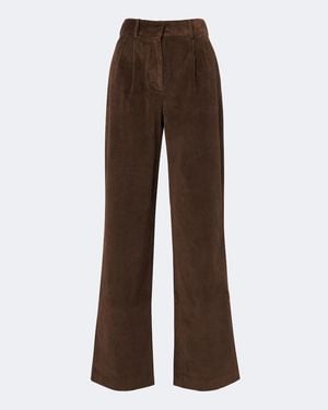 AYA MUSE Pantaloni Aven Flared - Marrone