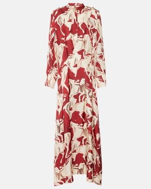 Altuzarra Felicia Printed Silk Maxi Dress - Red
