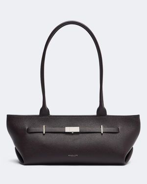 DeMellier New York Leather Shoulder Bag - Black