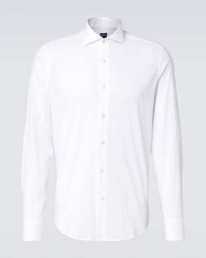 Fedeli Cotton-Blend Shirt - White